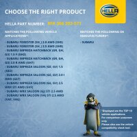 Air Conditioning Compressor 12 V Ø 100 HELLA suitable for e.g. SUBARU IMPREZA