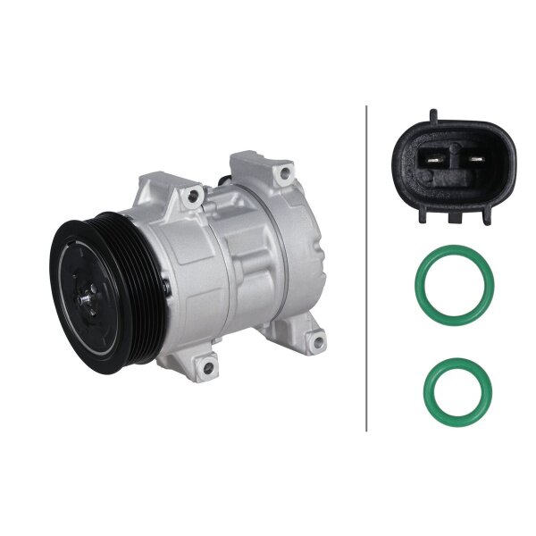 Air Conditioning Compressor 12 V Ø 110 HELLA suitable for e.g. TOYOTA AURIS