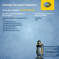 Air Conditioning Compressor 12 V Ø 125 HELLA suitable for e.g. HYUNDAI ELANTRA