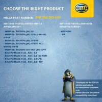 Air Conditioning Compressor 12 V Ø 123 HELLA suitable for e.g. HYUNDAI TUCSON