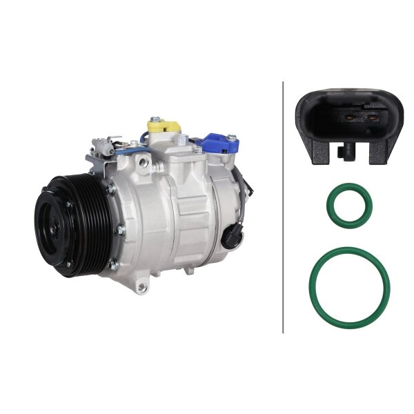Air Conditioning Compressor 12 V Ø 109 HELLA suitable for e.g. BMW 4 Series