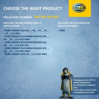 Air Conditioning Compressor 12 V Ø 110 HELLA suitable for e.g. FORD TRANSIT