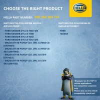 Air Conditioning Compressor 12 V Ø 142 HELLA suitable for e.g. FORD RANGER