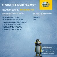 Air Conditioning Compressor 12 V Ø 120 HELLA suitable for e.g. HYUNDAI i30