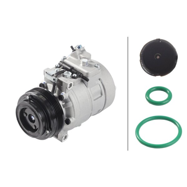 Klimakompressor 12 V Ø 110 HELLA Aftermarket-Expertise für BMW X3