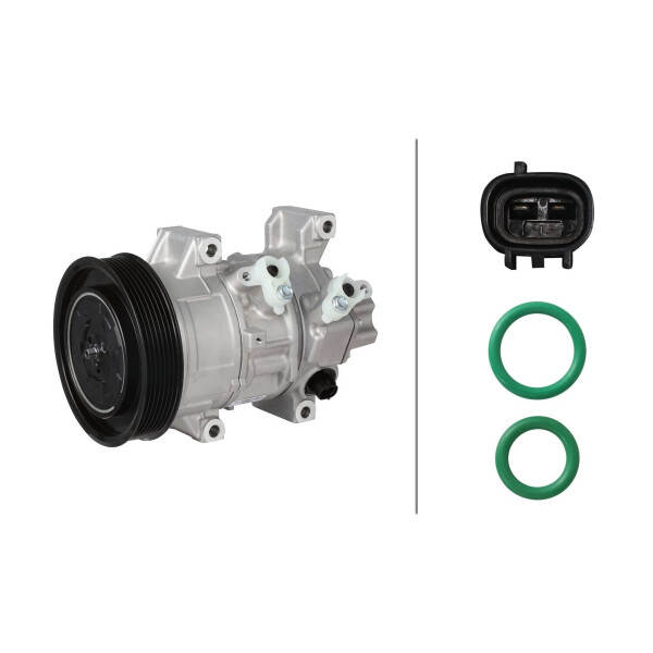 Klimakompressor 12 V Ø 130 HELLA IAM-Expertise passend für u.a. TOYOTA AVENSIS