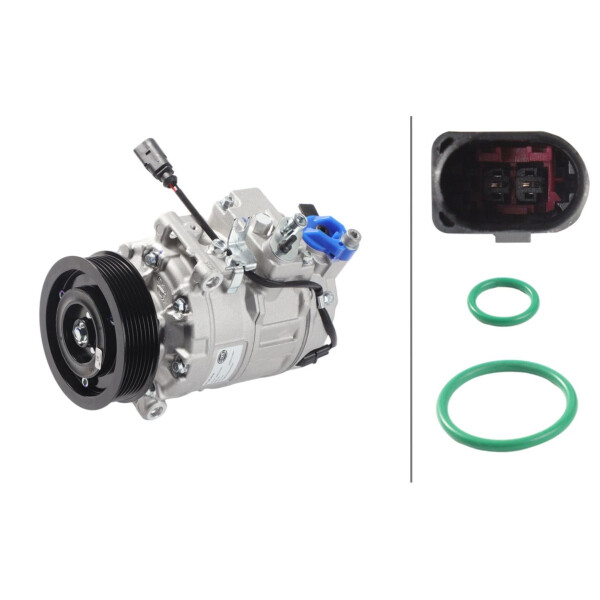 Klimakompressor 12 V Ø 110 HELLA passend für u.a. BENTLEY CONTINENTAL