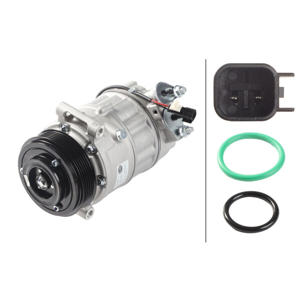 Air Conditioning Compressor 12 V Ø 110 HELLA IAM-Expertise for e.g. JAGUAR XJ