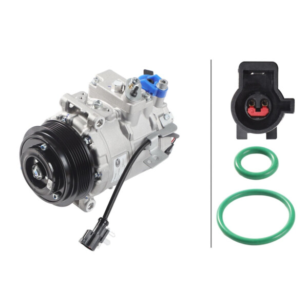 Klimakompressor 12 V Ø 110 HELLA IAM-Expertise für LAND ROVER DISCOVERY