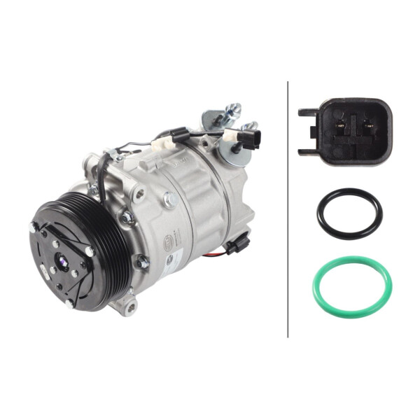 Klimakompressor 12 V Ø 110 HELLA passend für u.a. LAND ROVER DISCOVERY