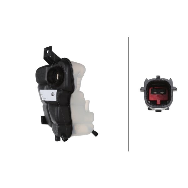 Ausgleichsbehälter Kühlmittel Kunststoff mit Deckel HELLA für u.a. VOLVO V70