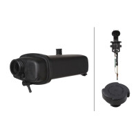 Coolant Expansion Tank plastic with cover HELLA for BMW 7...