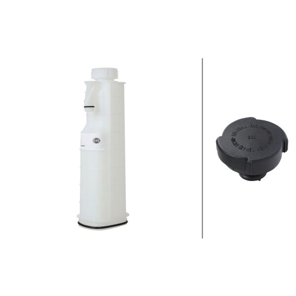 Coolant Expansion Tank plastic without cover HELLA for e.g. BMW 3 Series