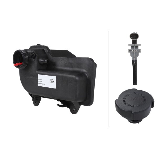 Coolant Expansion Tank plastic with cover HELLA for BMW Z3 and others