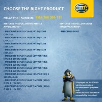 Ausgleichsbehälter Kühlmittel Kunststoff HELLA für u.a. MERCEDES-BENZ E-KLASSE