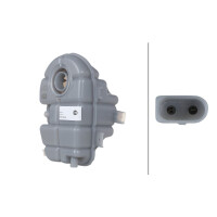 Coolant Expansion Tank plastic with cover HELLA for AUDI...