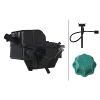 Coolant Expansion Tank plastic with cover HELLA for MB...