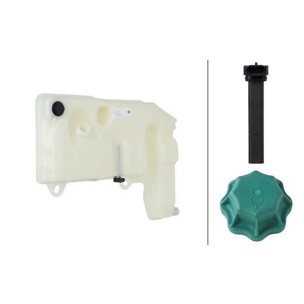 Coolant Expansion Tank plastic with cover HELLA for IVECO TRAKKER and others