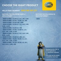 Coolant Expansion Tank Plastic with cover HELLA IAM-Expertise suitable for MAN M