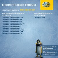 Coolant Expansion Tank plastic with cover HELLA for MERCEDES-BENZ