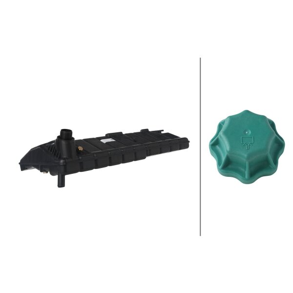 Ausgleichsbehälter Kühlmittel Kunststoff mit Deckel HELLA für u.a. MAN F90