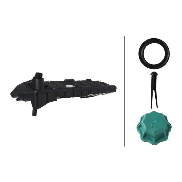 Coolant Expansion Tank plastic with cover HELLA for MAN F2000 and others
