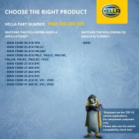 Coolant Expansion Tank plastic with cover HELLA for MAN F2000 and others