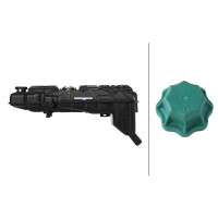 Coolant Expansion Tank plastic with cover HELLA for MB SK...