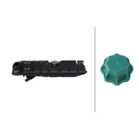 Coolant Expansion Tank plastic with cover HELLA for MB SK...