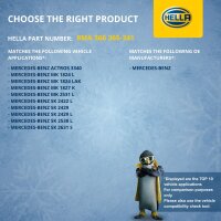 Coolant Expansion Tank plastic with cover HELLA for MB SK and others