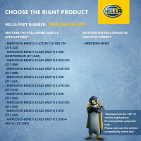 Ausgleichsbehälter Kühlmittel Kunststoff mit Deckel HELLA für u.a. MB E-KLASSE