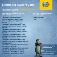 Coolant Expansion Tank plastic with cover HELLA for MB SPRINTER and others