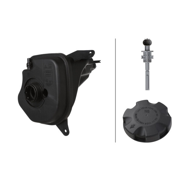 Ausgleichsbehälter Kühlmittel Kunststoff mit Deckel HELLA für u.a. BMW X5