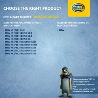 Coolant Expansion Tank plastic with cover HELLA for BMW X5 and others