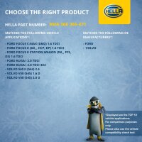 Coolant Expansion Tank plastic with cover HELLA for VOLVO V50 and others