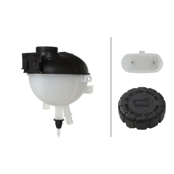 Ausgleichsbehälter Kühlmittel Kunststoff mit Deckel HELLA für u.a. MB E-KLASSE