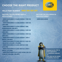 Coolant Expansion Tank plastic with cover HELLA for e.g. MB E-CLASS