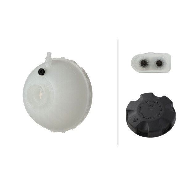 Ausgleichsbehälter Kühlmittel Kunststoff mit Deckel HELLA für u.a. BMW 1er