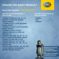 Ausgleichsbehälter Kühlmittel Kunststoff mit Deckel HELLA für u.a. CITROËN DS3