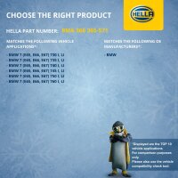 Coolant Expansion Tank plastic with cover HELLA for BMW 7 Series