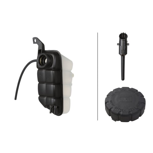 Ausgleichsbehälter Kühlmittel Kunststoff mit Deckel HELLA für u.a. MB S-KLASSE