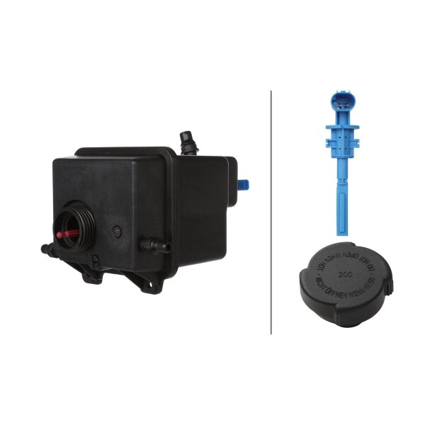 Ausgleichsbehälter Kühlmittel Kunststoff mit Deckel HELLA für u.a. BMW X5