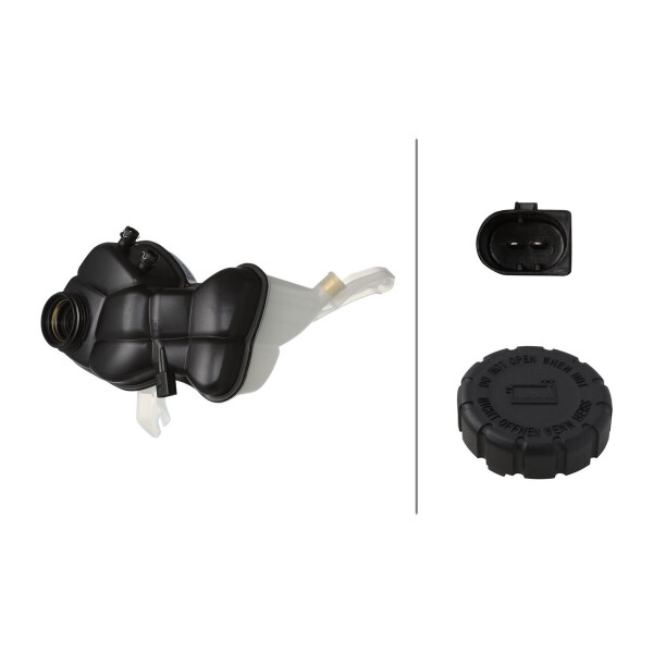 Ausgleichsbehälter Kühlmittel Kunststoff mit Deckel HELLA für u.a. MB S-KLASSE