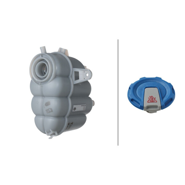 Ausgleichsbehälter Kühlmittel Kunststoff mit Deckel HELLA für u.a. AUDI A4