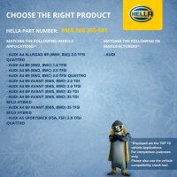 Coolant Expansion Tank plastic with cover HELLA for AUDI A4 and others