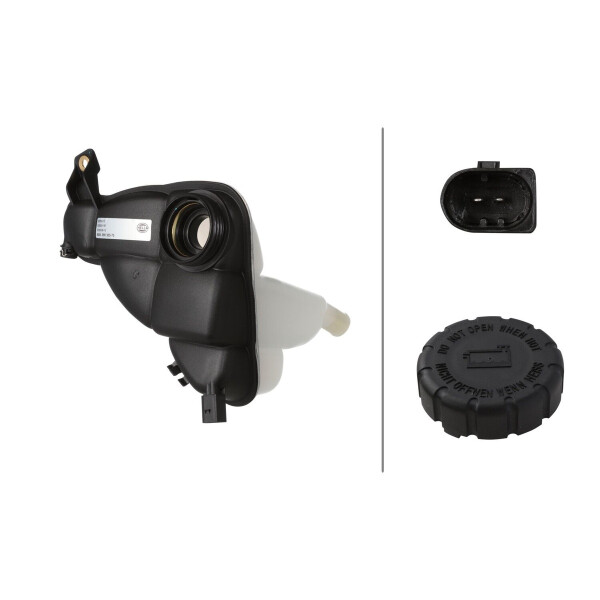 Ausgleichsbehälter Kühlmittel Kunststoff mit Deckel HELLA für MB R-KLASSE