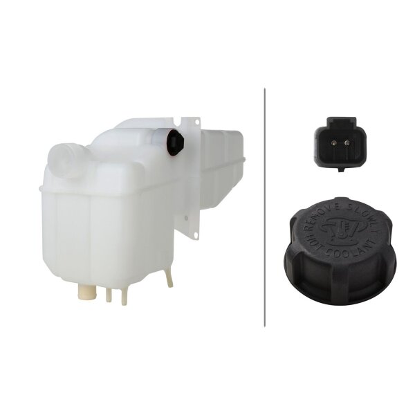 Ausgleichsbehälter Kühlmittel Kunststoff HELLA für u.a. SCANIA 4