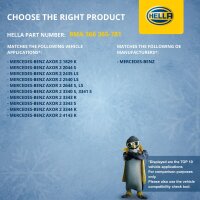 Coolant Expansion Tank plastic with cover HELLA for e.g. MB AXOR