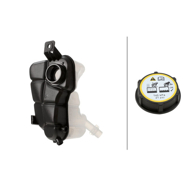 Coolant Expansion Tank plastic with Lid HELLA for e.g. FORD MONDEO