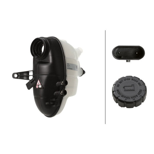 Coolant Expansion Tank Plastic with Lid HELLA for e.g. MB S-KLASSE